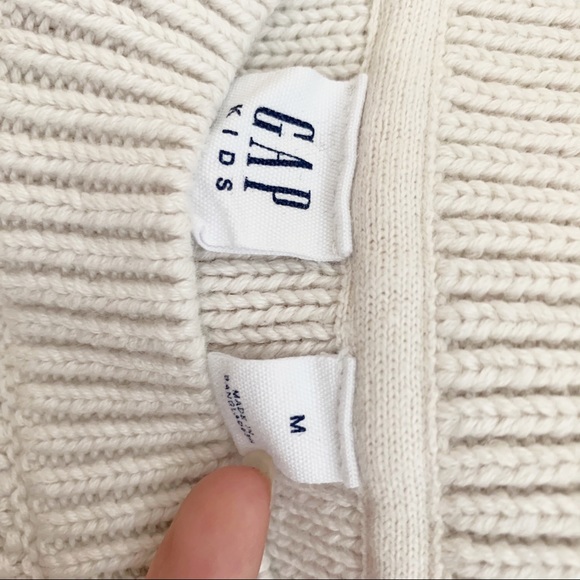 SOLD Gap | Kids Cream Sweater Dress, Size Medium - Picture 7 of 8
